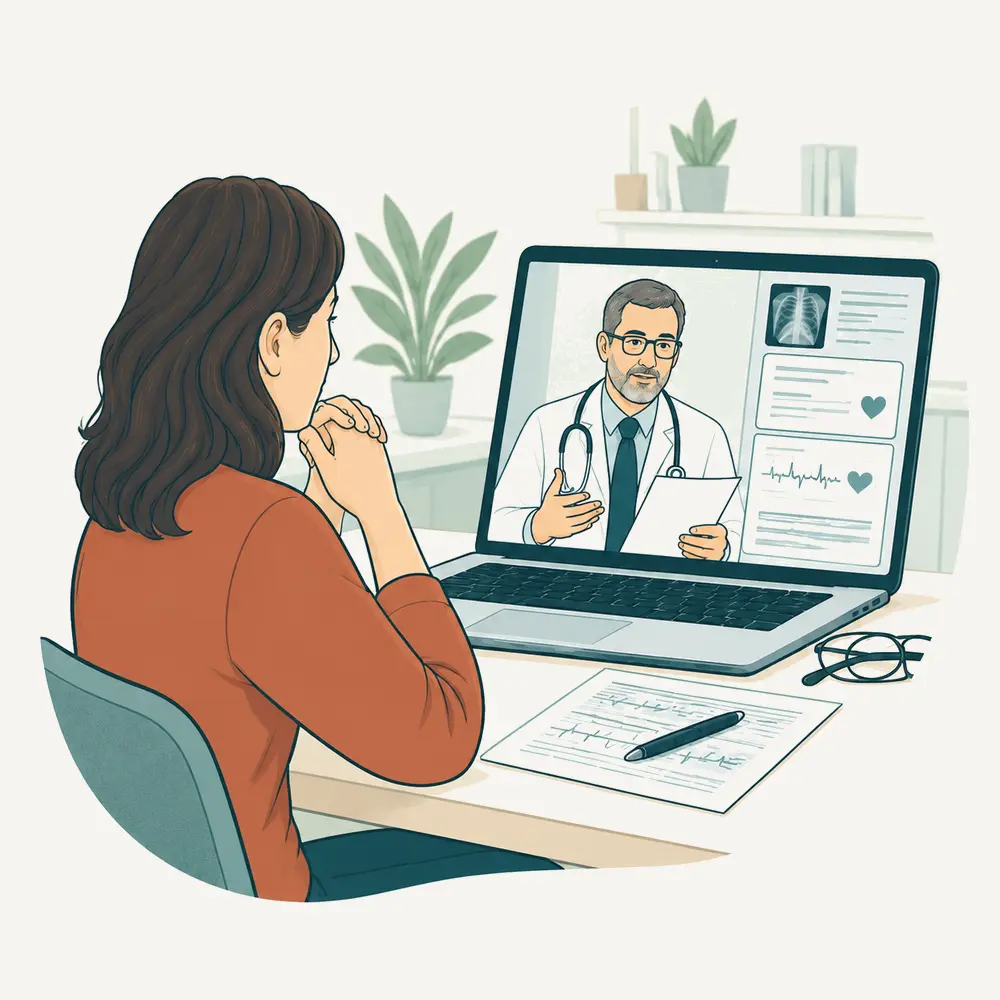 Consulto medico da remoto con revisione della documentazione
