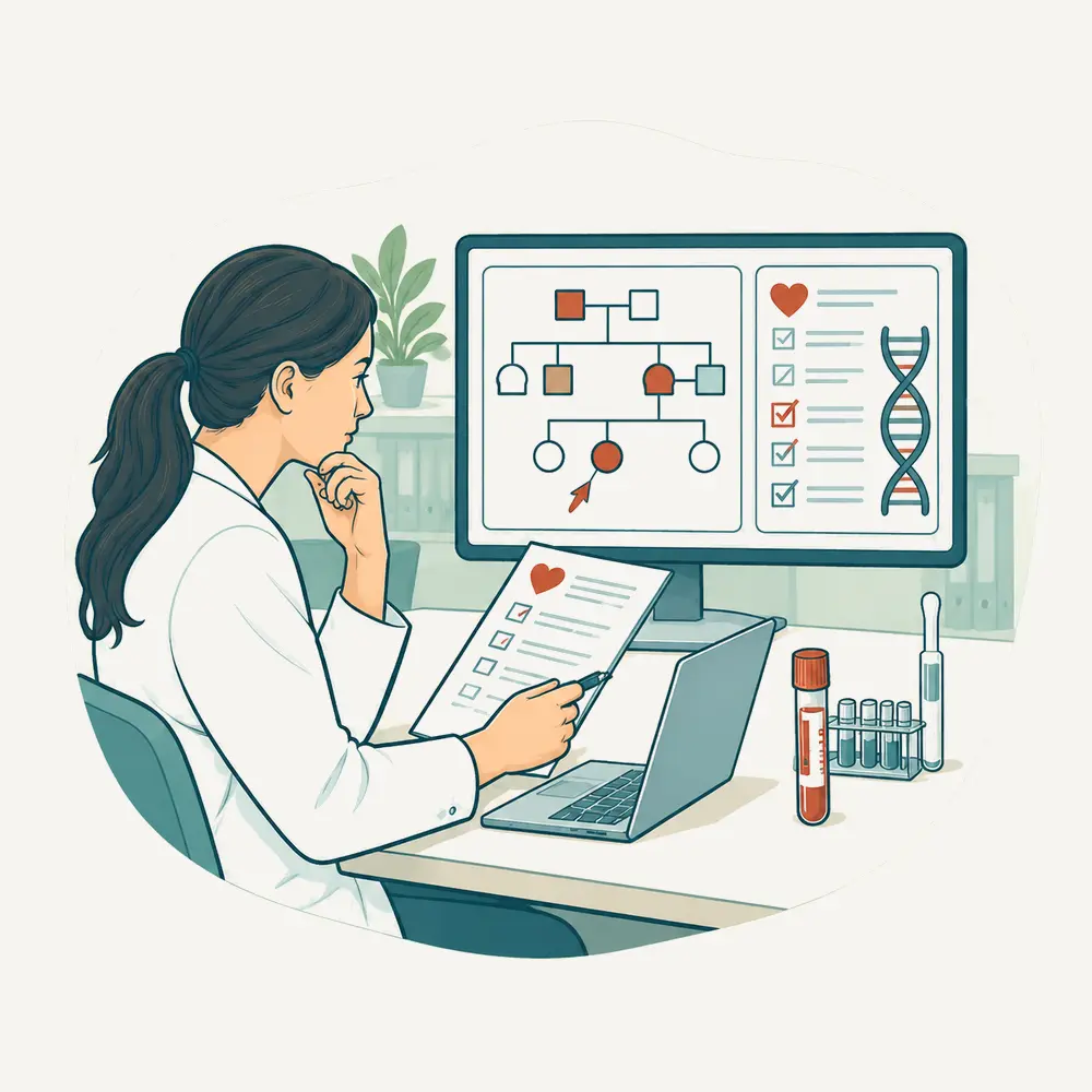 Indagini genetiche mirate con valutazione del pedigree